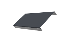 Ламель обратная 150 забора жалюзи Texas 0,45 Drap TX RAL 7024 мокрый асфальт