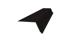 Планка капельник 100х55 Grand Line 0,5 Velur X RAL 9005 черный (3м)