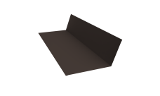 Планка примыкания 150х250 Grand Line 0,5 Velur X RR 32 темно-коричневый (2м)