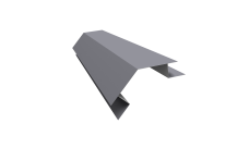 Планка угла внешнего сложного 135 градусов Блок-Хаус новый Grand Line 0,45 Drap RAL 7004 сигнальный серый (2м)