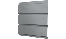 Софит металлический Классик v01 Grand Line полная перфорация 0,4 PE с пленкой RAL 7004 сигнальный серый