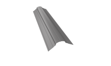 Планка конька фигурного 70x70 0,45 Drap TX RAL 7004 сигнальный серый (2м)