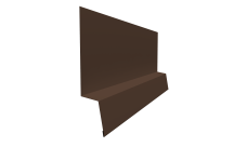 Планка начальная фальц 0,5 Atlas X с пленкой RAL 8017 шоколад (3м)