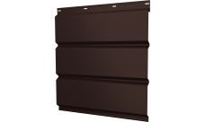 Софит металлический Классик v01 Grand Line без перфорации 0,5 Atlas X с пленкой RAL 8017 шоколад