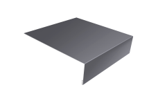 Планка лобовая/околооконная простая 190х50 0,45 Drap TX RAL 7004 сигнальный серый (2м)