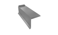 Планка торцевая сегментная 30мм Левая 0,45 PE lite с пленкой RAL 7004 сигнальный серый