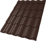 Профиль волновой "Кредо" ("Kredo") 0,45 PE RAL 8017 шоколад