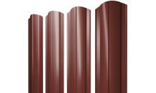 Штакетник Круглый фигурный 0,5 Satin RAL 3009 оксидно-красный