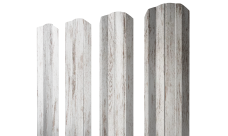 Штакетник М-образный A фигурный 0,45 Print Elite Snow Wood TwinColor