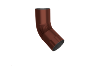 Колено 60 градусов Optima 150мм RAL 8017