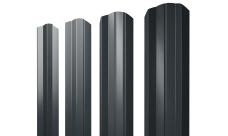 Штакетник М-образный A фигурный Grand Line 0,45 Drap RAL 7016 антрацитово-серый