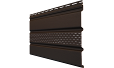 Софит Classic Grand Line частично перфорированный шоколадный (3,0м)