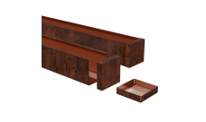 Заглушка 50х50 Cherry Wood AL 0,4