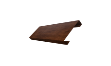 Ламель лицевая 100 забора жалюзи Texas 0,45 Print-Double Premium Cherry Wood Dark F