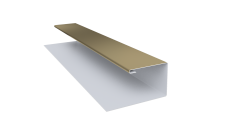 Планка П-образная Блок-Хаус new Grand Line 0,45 PE с пленкой RAL 1014 слоновая кость (2м)