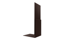 Планка приемная оконная 0,45 Drap TwinColor RAL 8017 шоколад (2м)