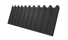 Профнастил С8A v01 фигурный Grand Line 0,5 PurPro Matt 275 RAL 7016 антрацитово-серый