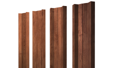 Штакетник М-образный A с прямым резом Grand Line 0,45 Print Premium Rowan Wood Intense FTC