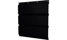 Софит металлический Классик v01 Grand Line центральная перфорация 0,45 PE с пленкой RAL 9005 черный