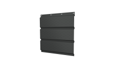 Софит металлический Grand Line полная перфорация 0,45 Drap TX с пленкой RAL 7016 антрацитово-серый