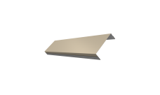 Ламель обратная 100 забора жалюзи Texas Grand Line 0,5 Satin RAL 1015 светлая слоновая кость