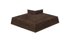 Угол отлива внешний 200 0,45 Print-Double Premium с пленкой Antique Wood