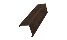 Декоративная накладка на столб универсальная угловая 60х60 для забора жалюзи 0,45 Print Elite Antique Wood TwinColor (1,8м)