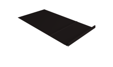 Элемент обхода Кликфальц Pro Grand Line правый 0,5 Satin RAL 9005 черный