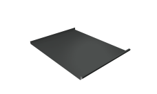 Фальц двойной стоячий Grand Line 0,45 Drap с пленкой на замках RAL 7016 антрацитово-серый