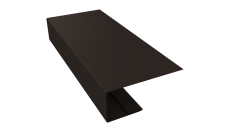 J-Профиль 18мм Grand Line 0,5 Атлас с пленкой RR 32 темно-коричневый (3м)