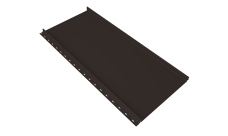 Кликфальц mini Grand Line 0,5 GreenCoat Pural BT с пленкой на замках RR 32 темно-коричневый (RAL 8019 серо-коричневый)