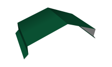 Парапетная крышка угольная 250мм Grand Line 0,45 Drap RAL 6005 зеленый мох (2м)