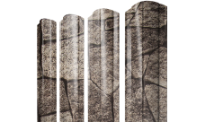 Штакетник Круглый фигурный Grand Line 0,45 Print Elite King Stone TwinColor