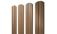 Штакетник Твин фигурный Grand Line 0,45 Принт Элит Honey Wood ТвинColor