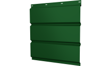 Софит металлический Классик v01 Grand Line без перфорации 0,45 PE с пленкой RAL 6002 лиственно-зеленый