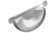 Заглушка торцевая универсальная GL PU 125 мм RAL 9003 сигнальный белый