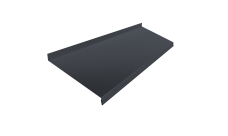 Отлив простой 250 Grand Line 0,45 Drap TX RAL 7024 мокрый асфальт (2м)