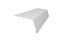 Планка карнизная для мягкой кровли 100х65 Grand Line 0,4 PE с пленкой RAL 7004 сигнальный серый (3м)