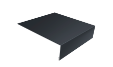 Планка лобовая/околооконная простая 190х50 0,5 Satin Matt RAL 7024 мокрый асфальт (2м)