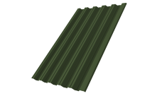 Профнастил НС35R Grand Line 0,5 Satin Matt TX RAL 6020 хромовая зелень