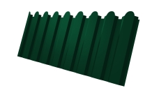 Профнастил С20A фигурный 0,45 Drap TX RAL 6005 зеленый мох
