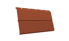 ЭкоБрус Гофр Grand Line 0,45 ПЭ с пленкой RAL 8004 терракота