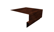 Планка околооконная сложная Блок-Хаус новый 200х75х27 Grand Line 0,45 Принт Элит Бразильская вишня TwinColor (2м)