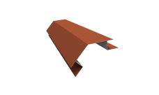 Планка угла внешнего сложного 135 градусов Блок-Хаус новый Grand Line 0,45 Drap RAL 8004 терракота (2м)