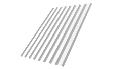 Профнастил С20A 0,45 PE-Double RAL 9003 сигнальный белый