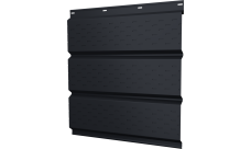 Софит металлический Классик v01 Grand Line полная перфорация 0,45 PE-Double с пленкой RAL 7024 мокрый асфальт