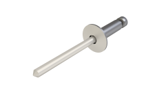 Заклёпка вытяжная Daxmer 4,8х21х14 RAL 9010 (250 шт) сталь/сталь