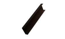 Декоративная накладка на столб универсальная 80х80 для забора жалюзи 0,45 Print-Double Premium Antique Wood (2м)