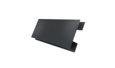 Планка H-образная стыковочная сложная 0,45 PE-Double с пленкой RAL 7016 антрацитово-серый (2м)