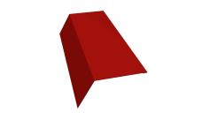 Планка карнизная 120х80 0,45 PE с пленкой RAL 3011 коричнево-красный (2м)